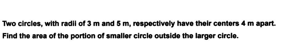 Tine circles, with radii of 3 m and 5 m,
