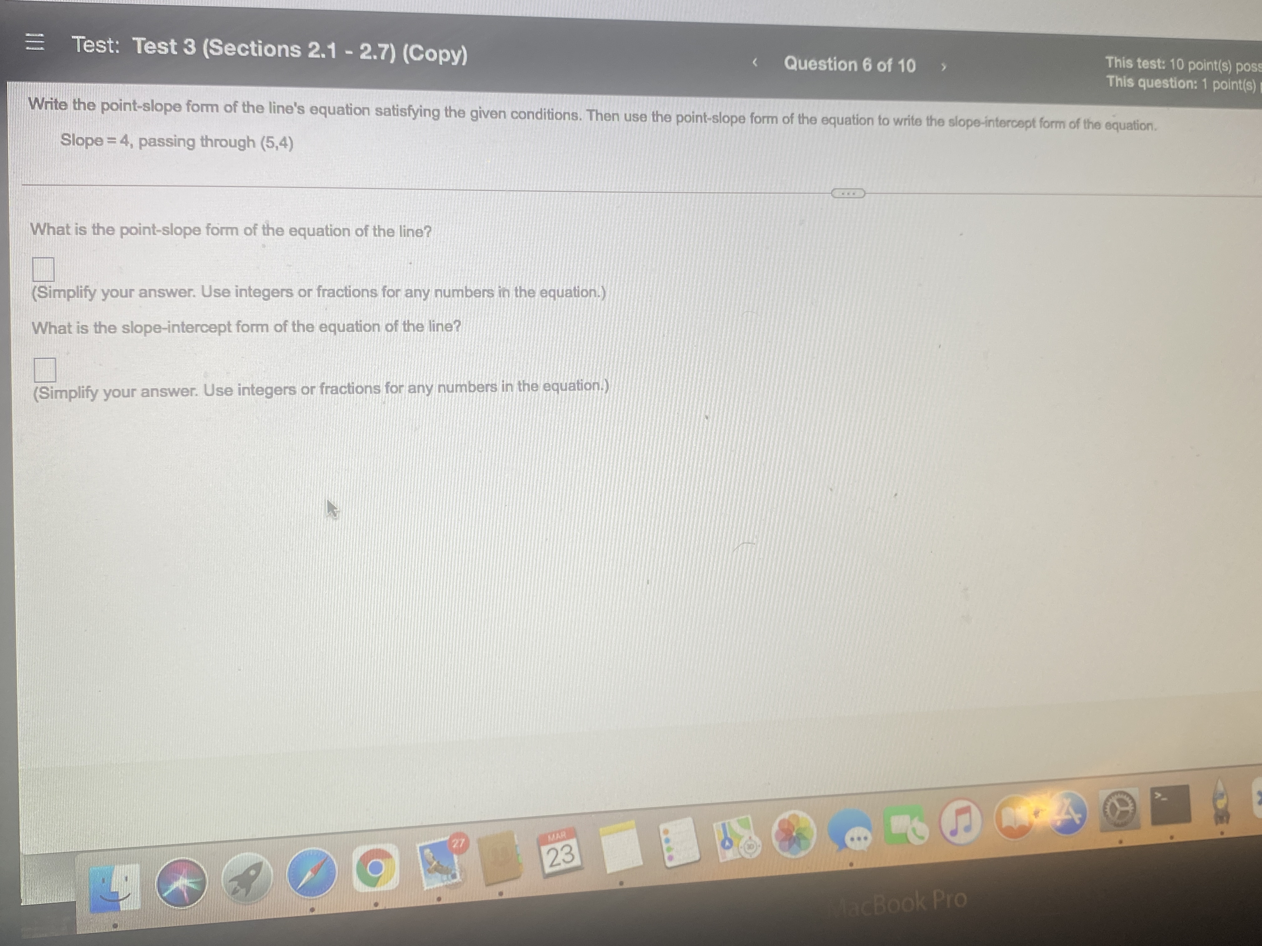 S Test: Test 3 (Sections 2.1 - 2.7) (Copy)
