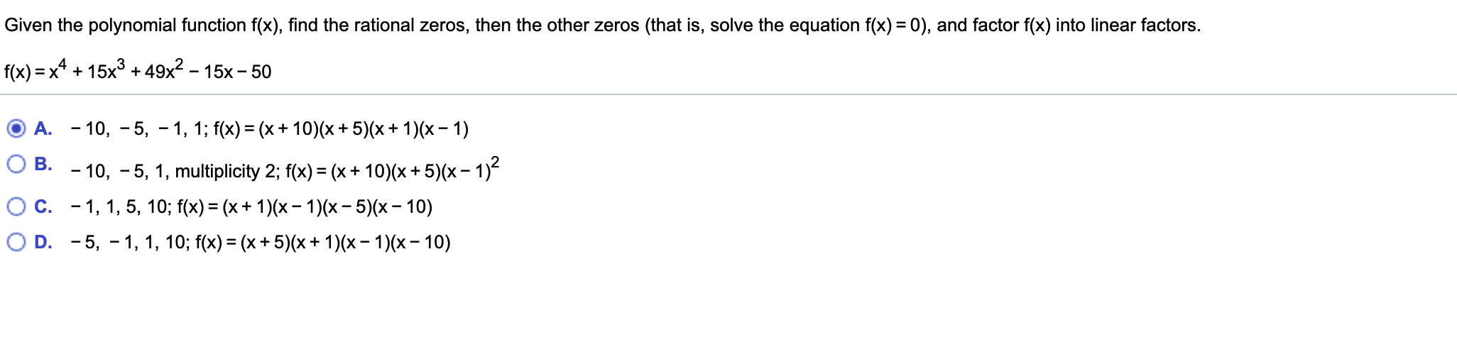please show clear answers A polynomial function
