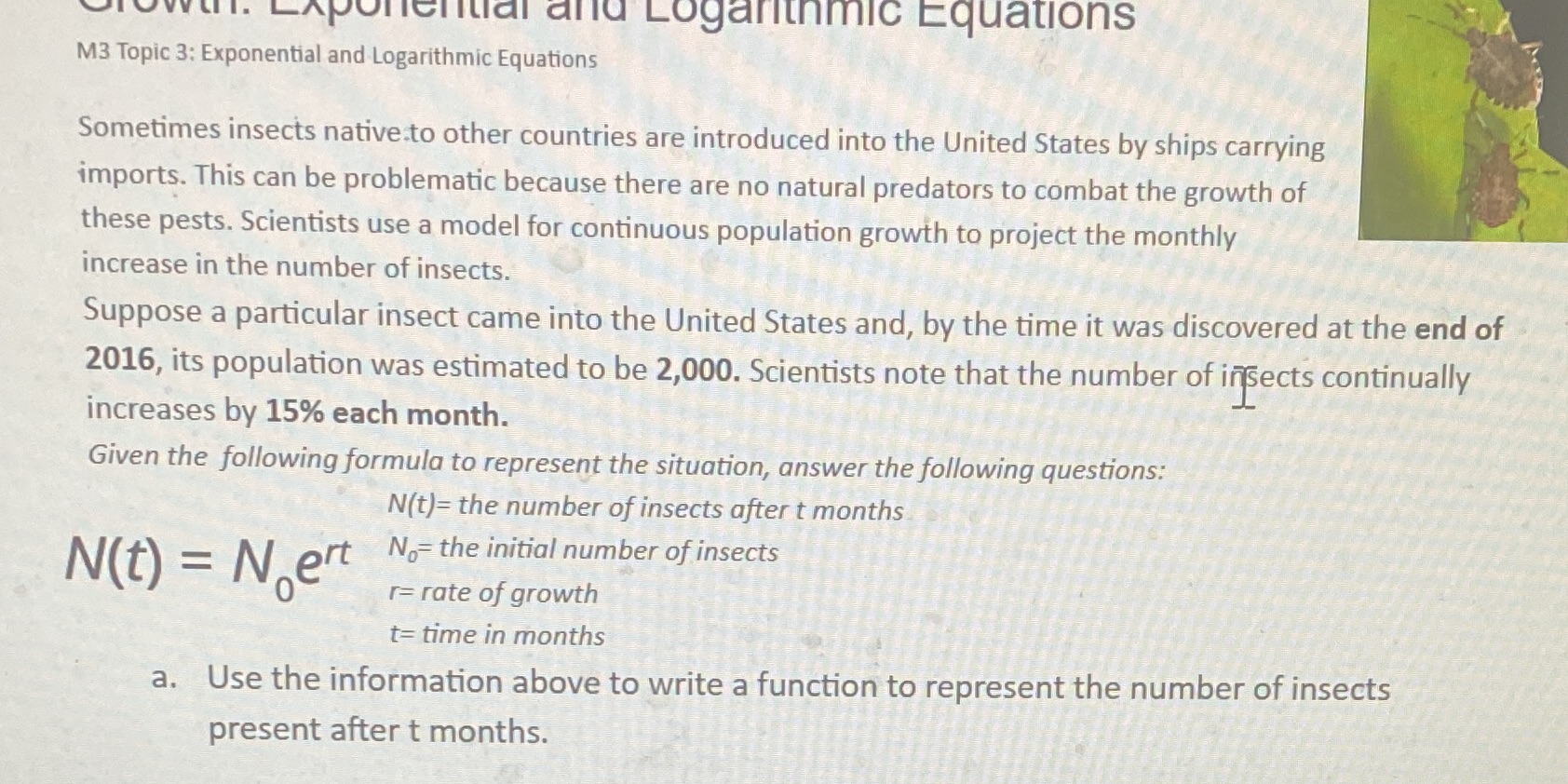 MYLI. LA DUTCHtal and Logarithmic Equations M3