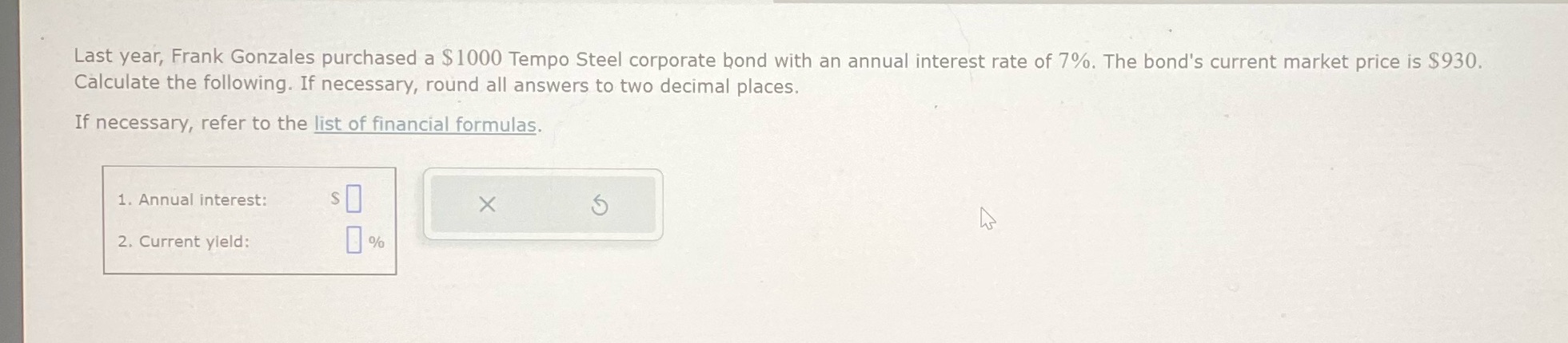 Last year, Frank Gonzales purchased a $ 1000
