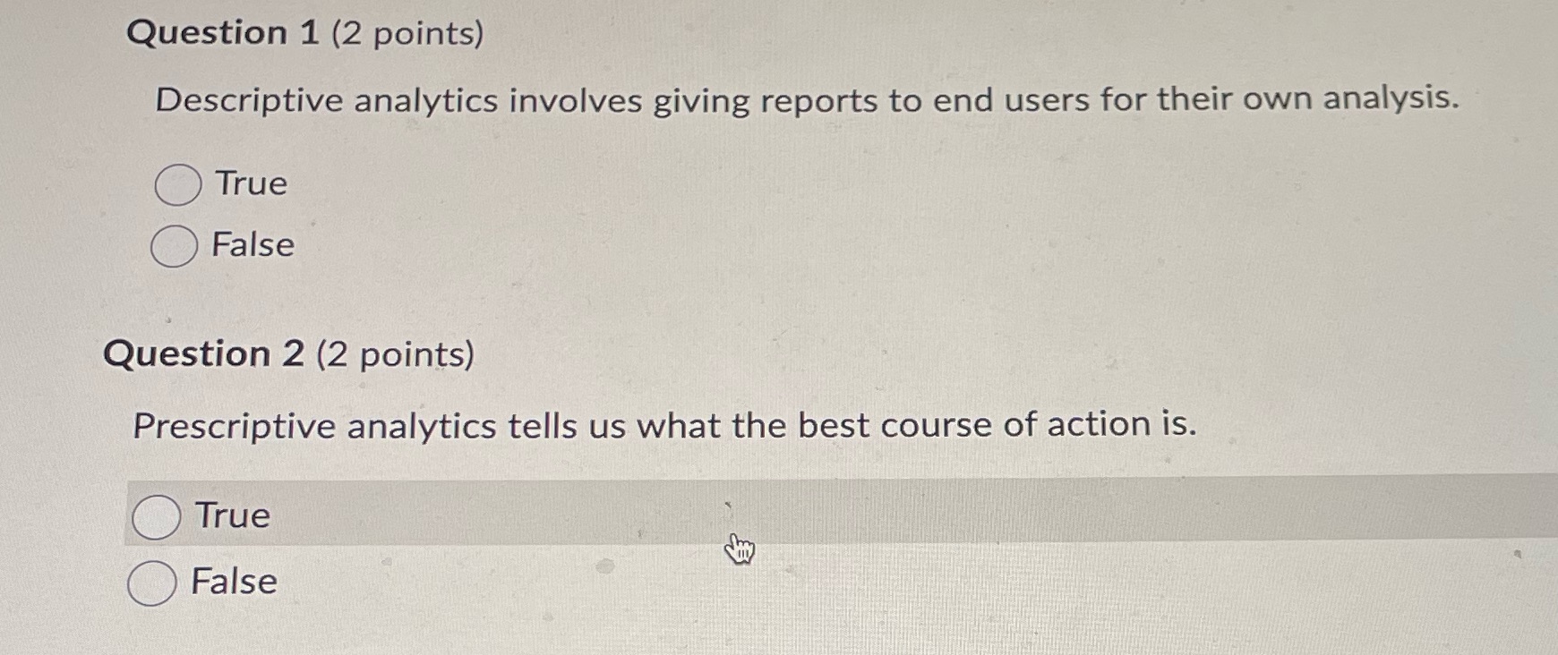 Answer all questions please Question 1 (2 points)