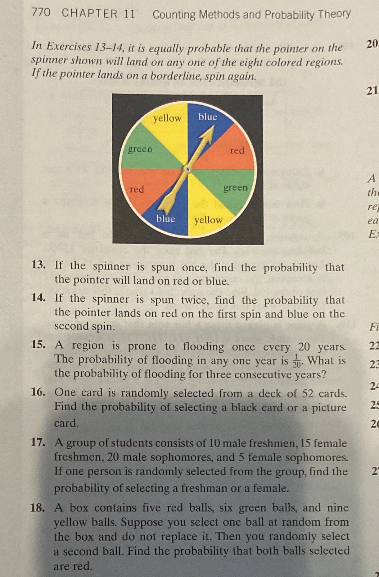 Number 15 and 18 please 770 CHAPTER 11 Counting