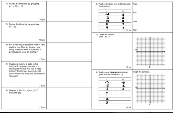 Please help. Thank you!!!?? 1) Factor the