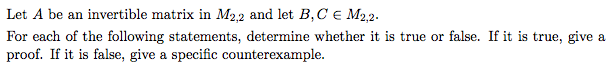 Let A be an invertible matrix in Maz and let B,