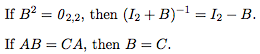 Let A be an invertible matrix in Maz and let B,