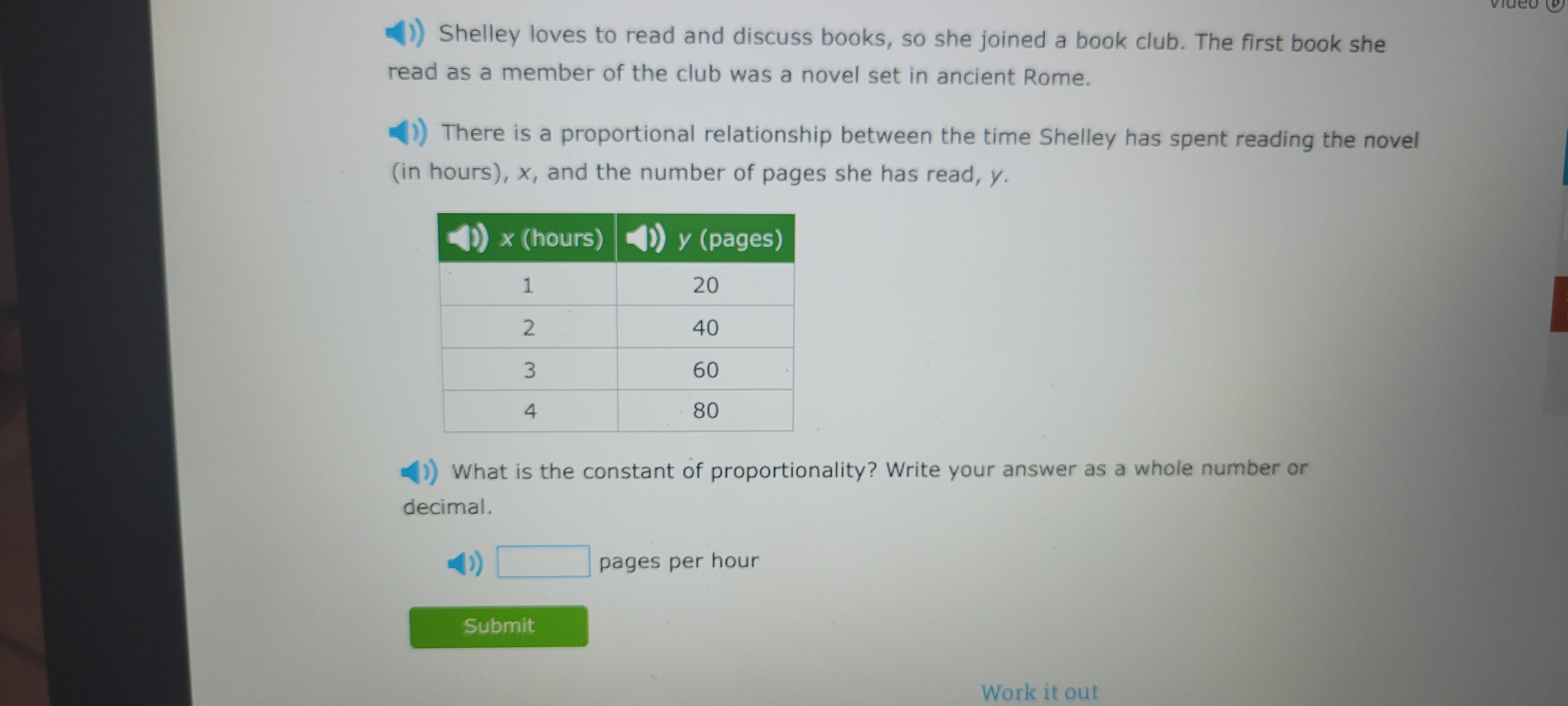 ())Shelley loves to read and discuss books, so