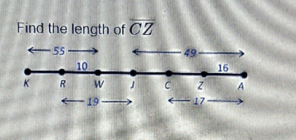 just need the length of cz Find the length of CZ