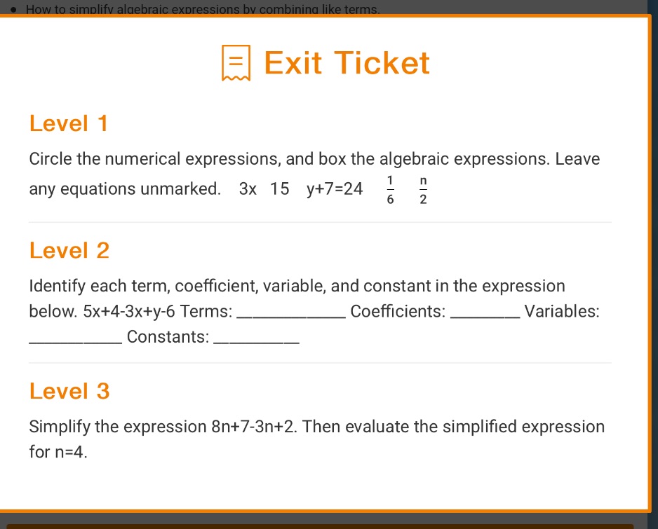 . How to simplify algebraic expressions by