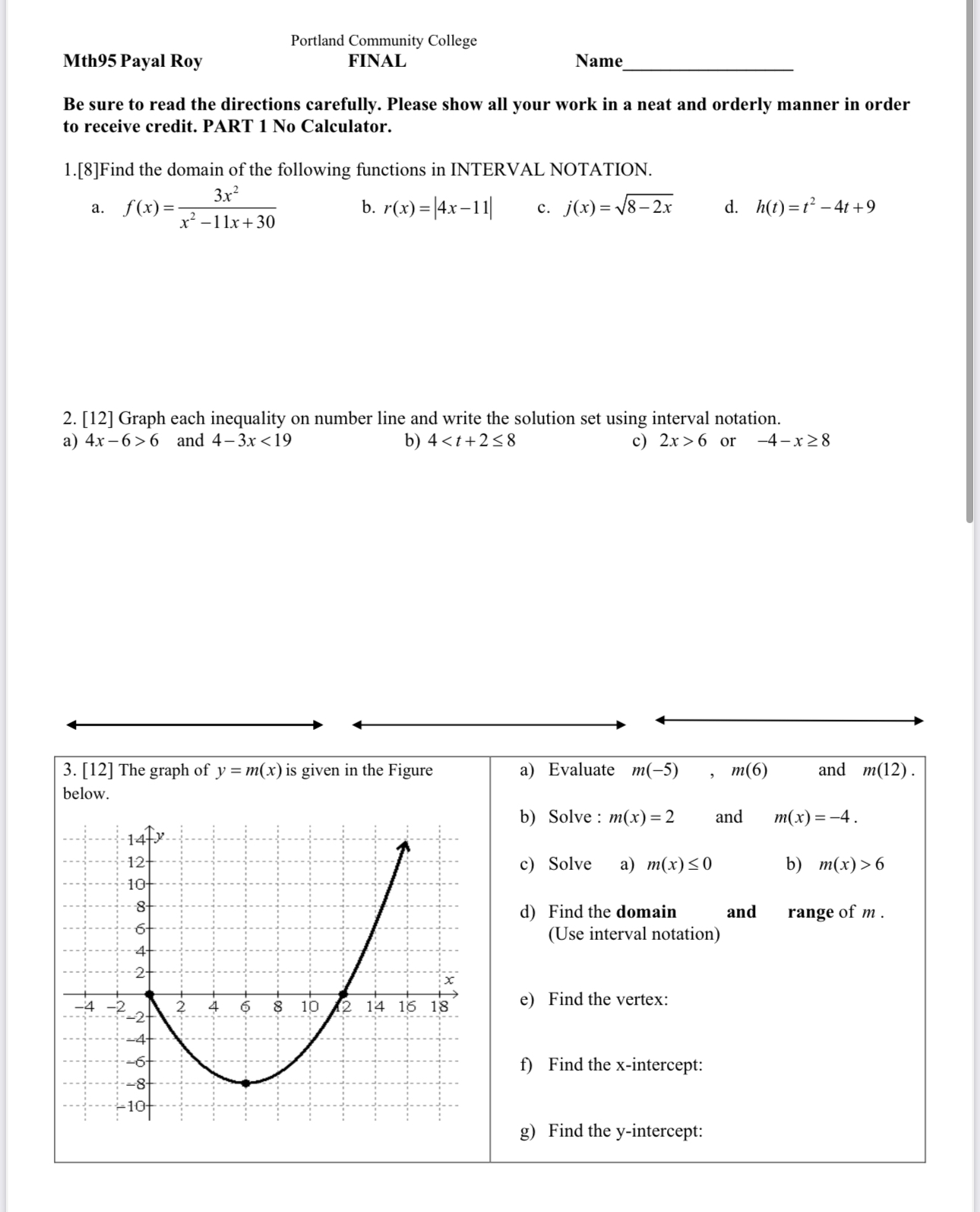 \fFenland Community College Mth95 Payal Roy FINAL