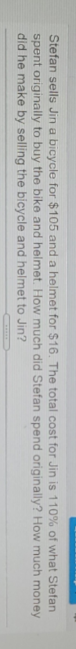 help me solve this bruh Stefan sells Jin a