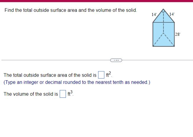 Find the area of the tn'angle with the given