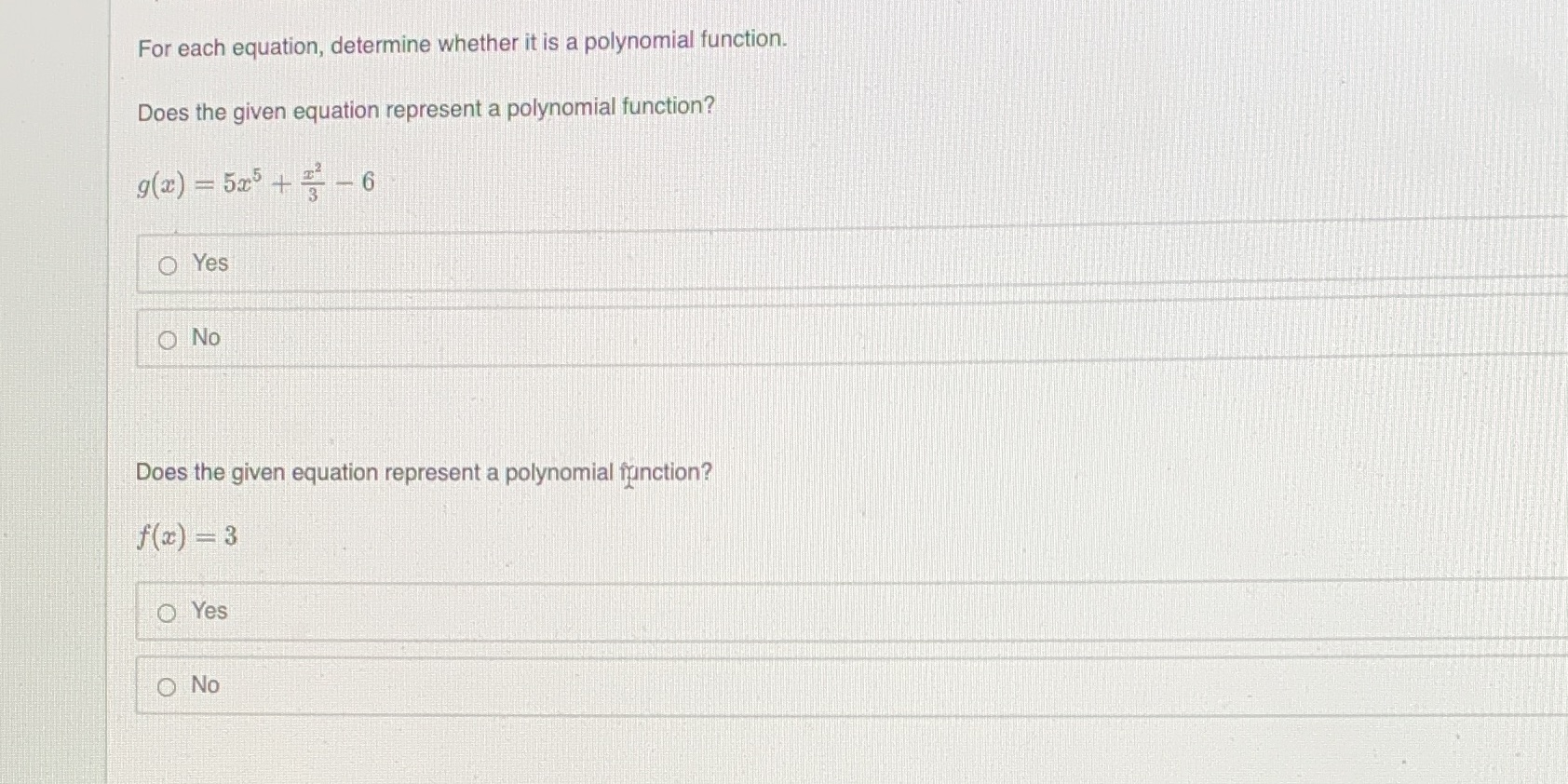 How can you tell if one is a function ? For each