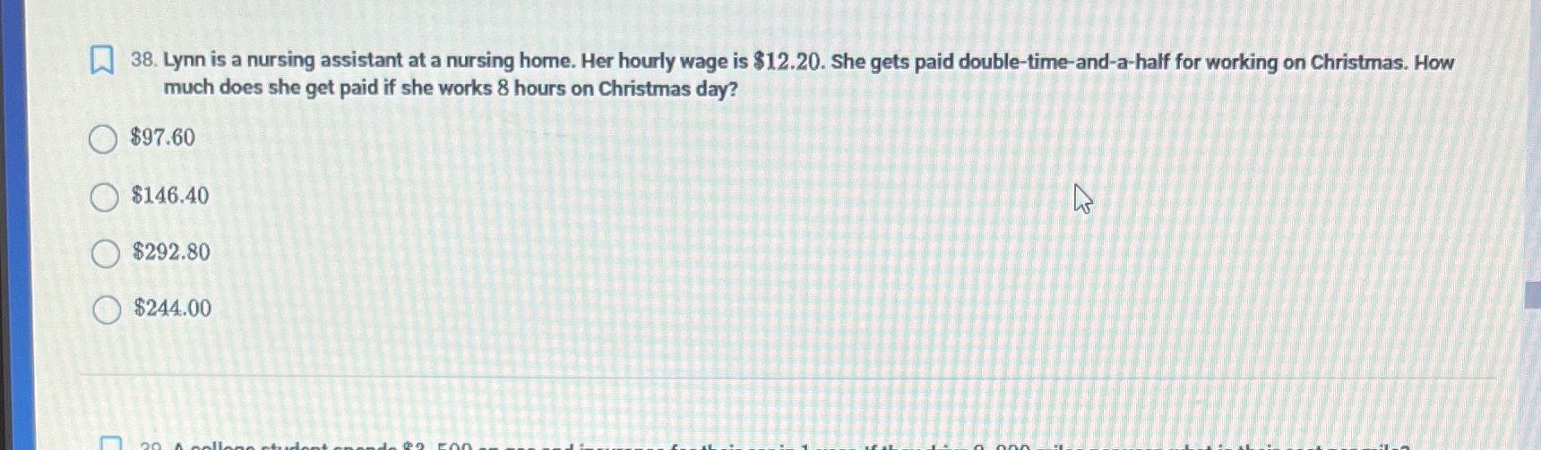 38. Lynn is a nursing assistant at a nursing