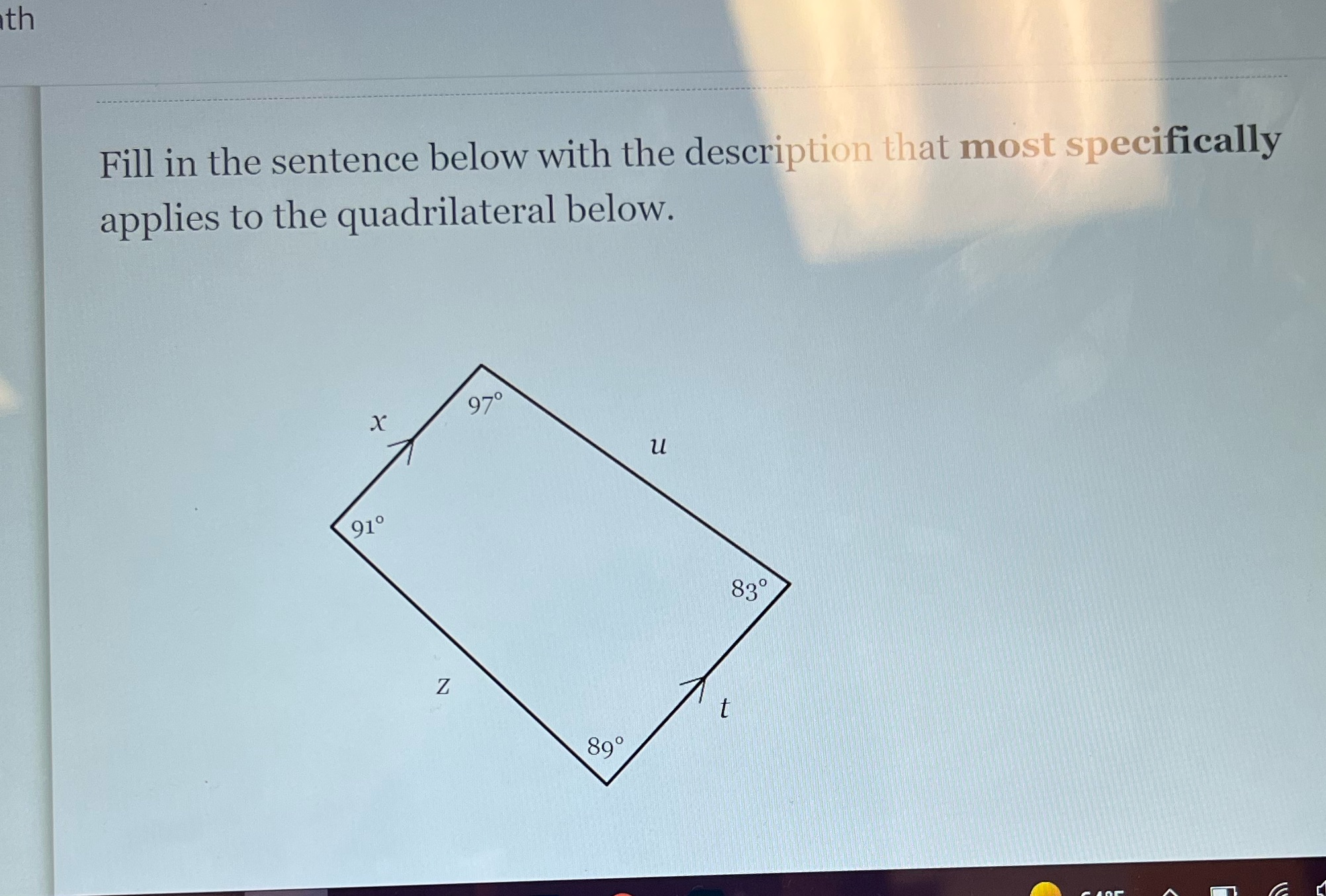 ith Fill in the sentence below with the