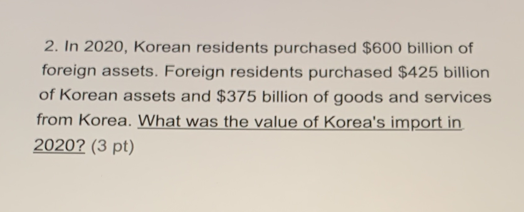 how do i solve this 2. In 2020, Korean residents