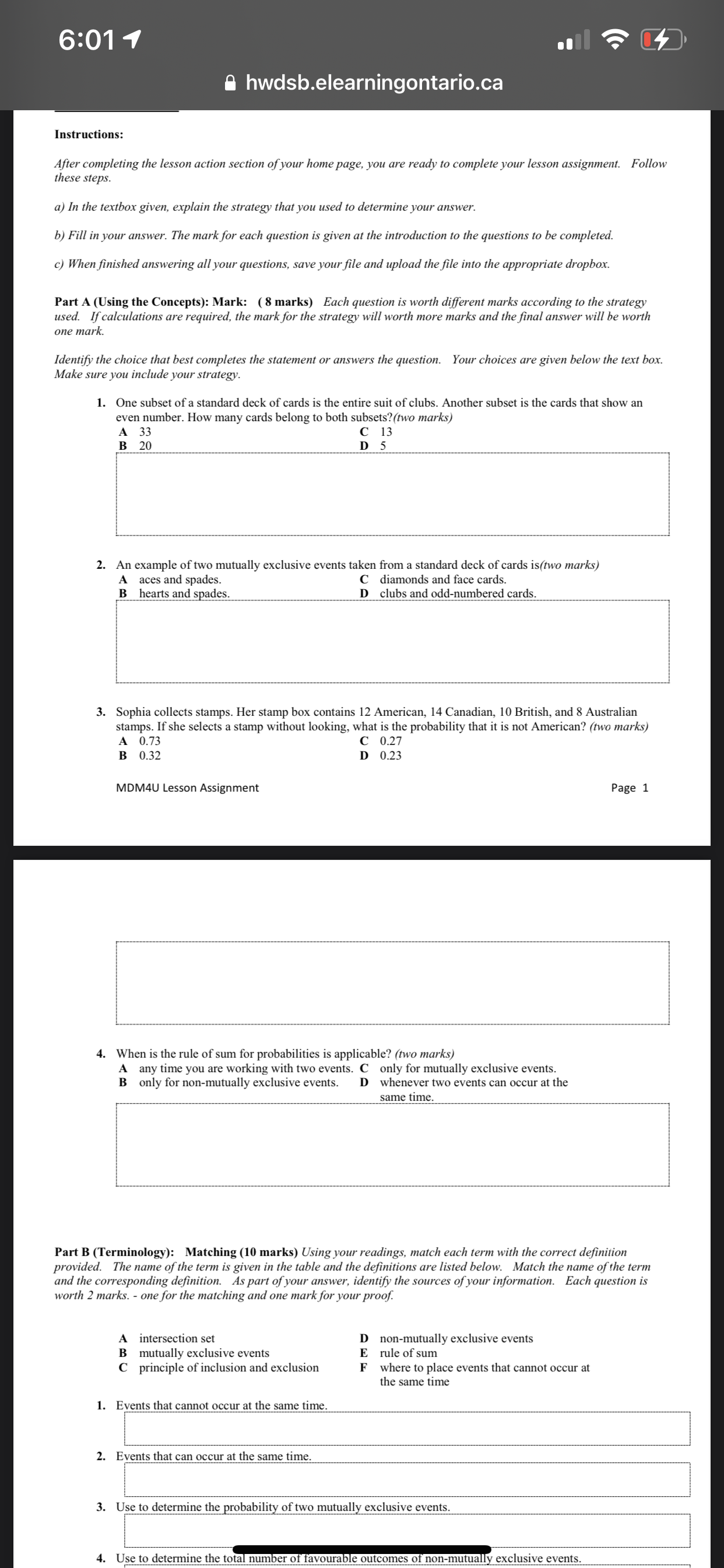 6:011 . . A hwdsb.elearningontario.ca 5. In the