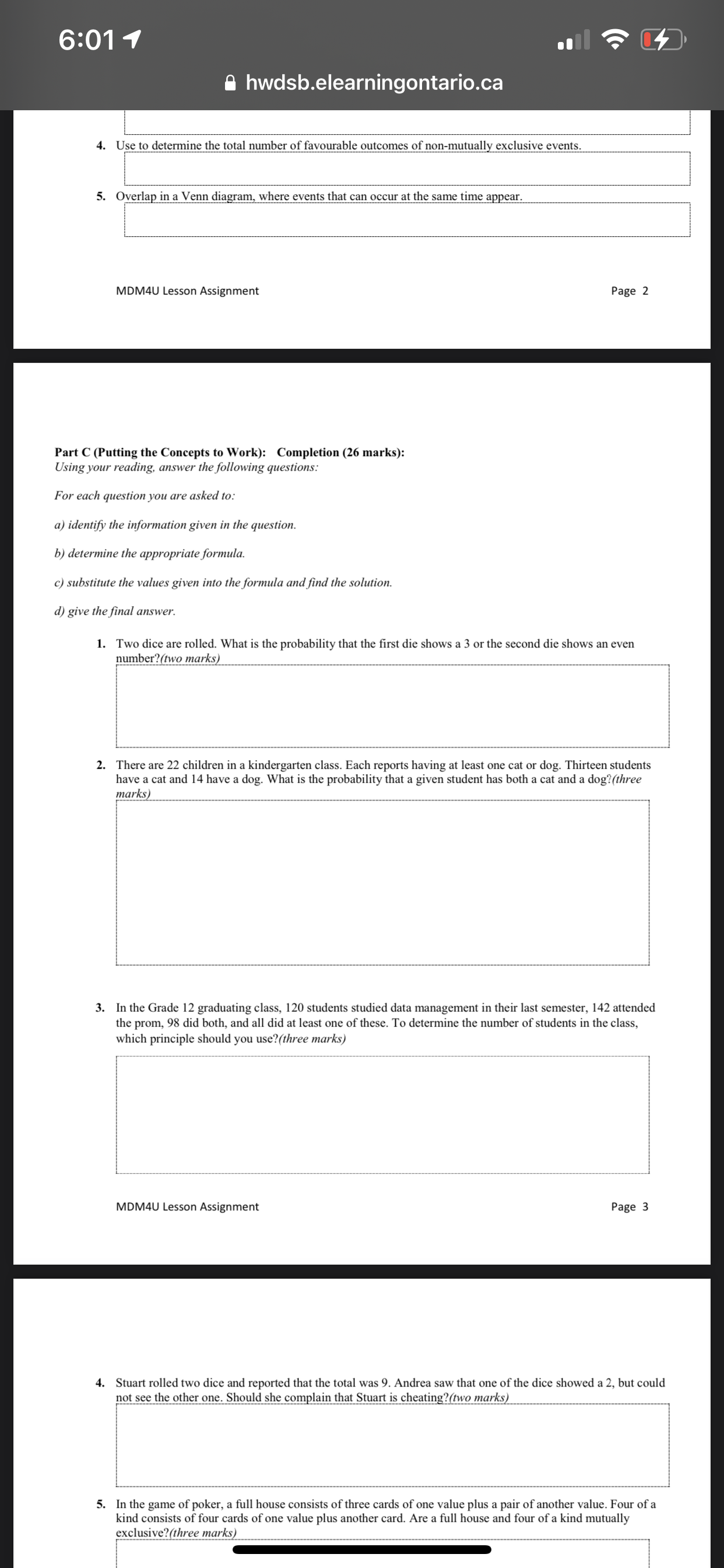 6:011 . . A hwdsb.elearningontario.ca 5. In the