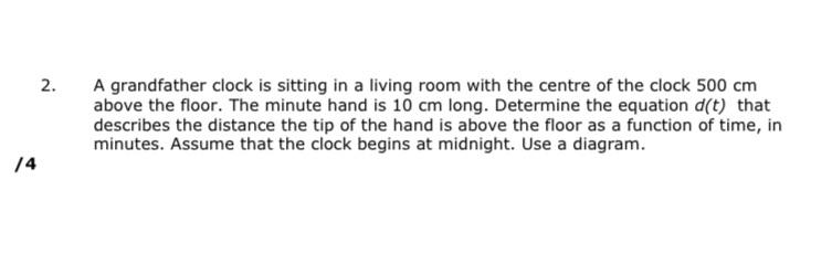 2. A grandfather clock is sitting in a living