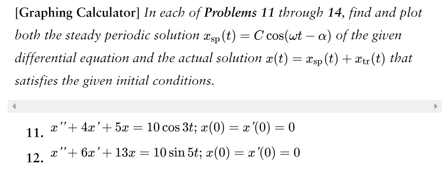 [Graphing Calculator] In each of Problems 11