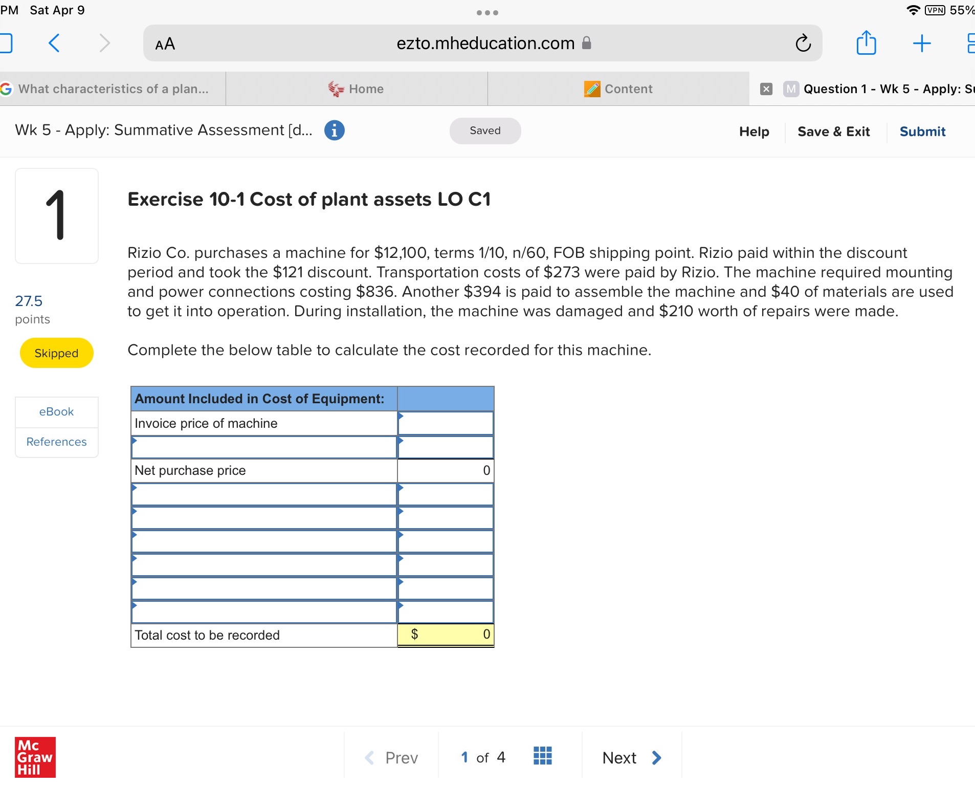 Hello can you please assist PM Sat Apr9 on. @-55%