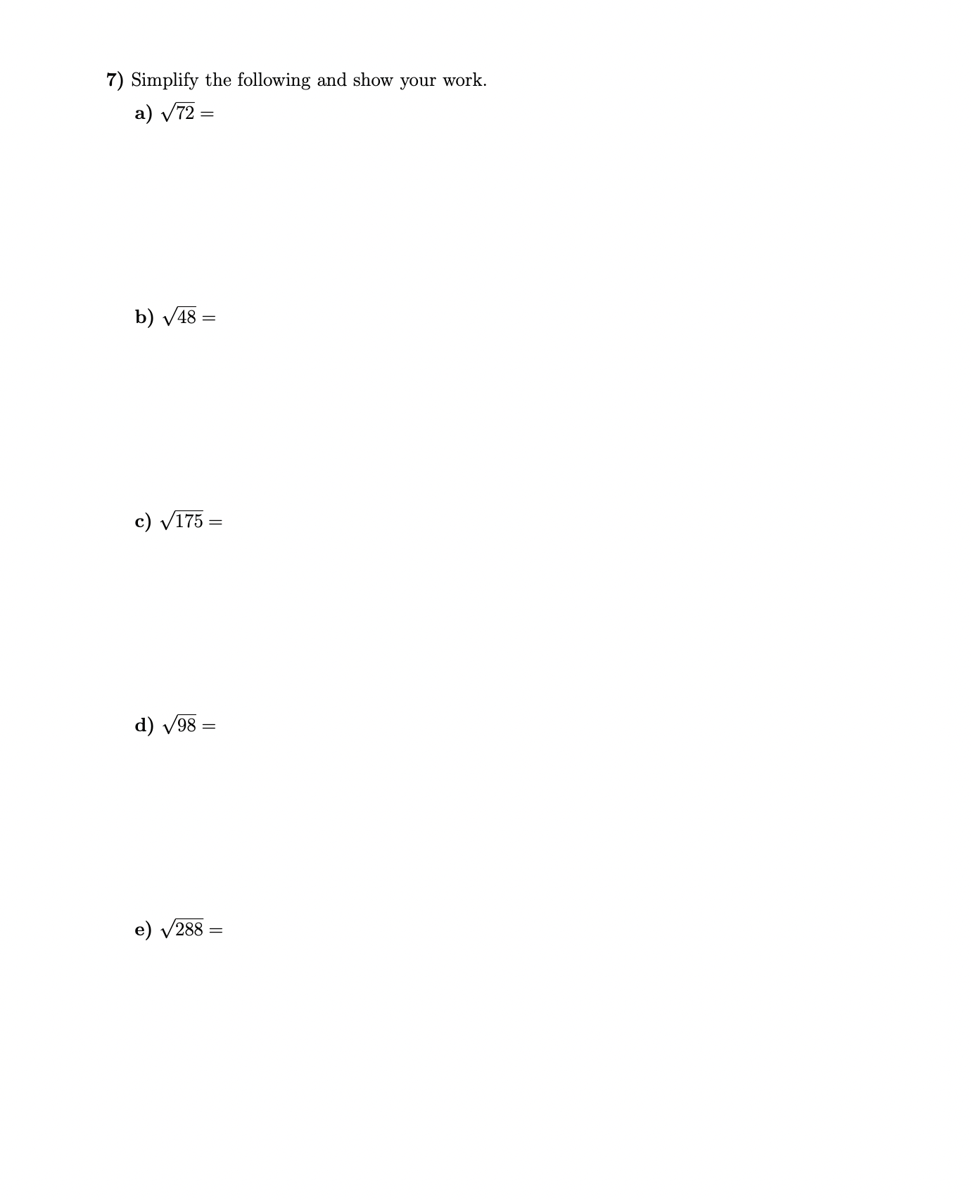 Homework 9 Name: Show all work. You should.r