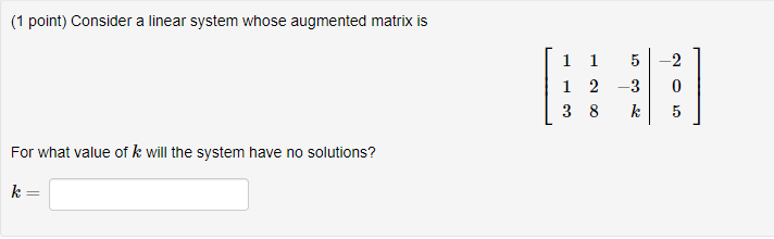 {1 point]: Consider the homogeneous system of