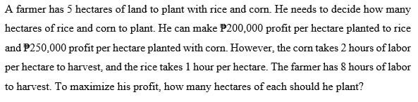 using SIMPLEX METHOD, solve the following linear