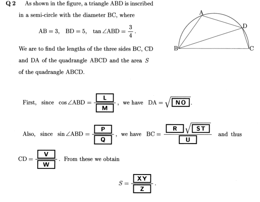 Please provide Handwritten answer Q 2 As shown in