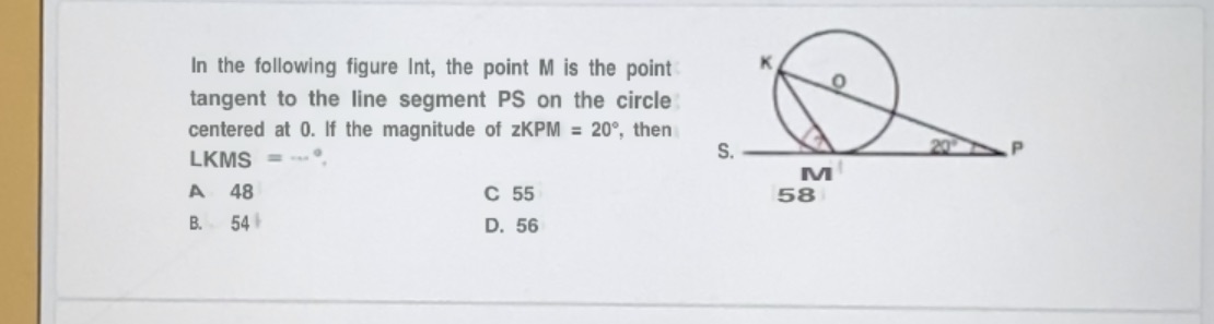 In the following figure Int, the point M is the