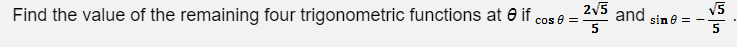 Find the value of the remaining four