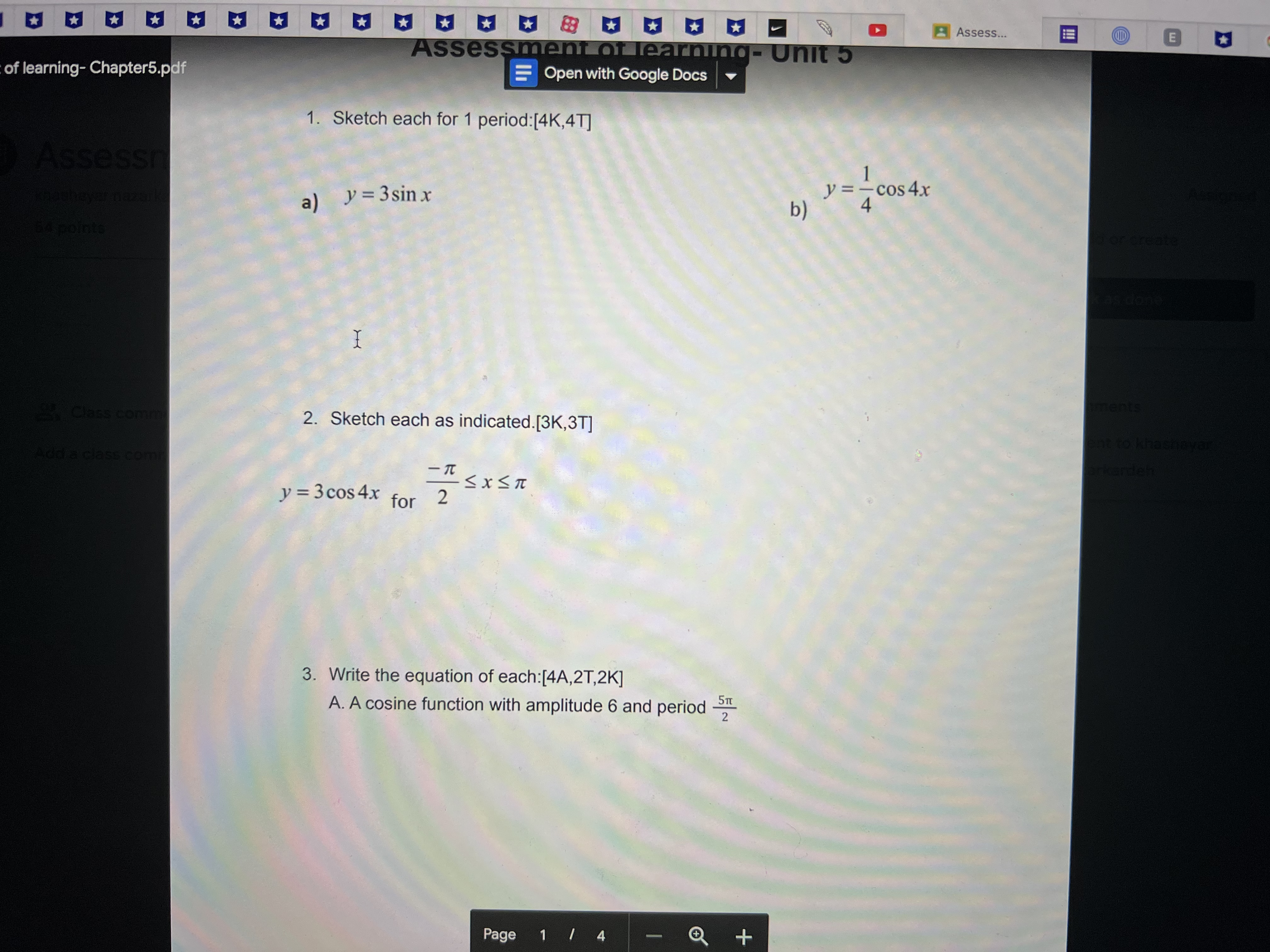 Assess... E Assessment of learning- Unit 5 of