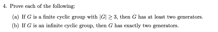 Plzz solve... 4. Prove each of the following: (a)