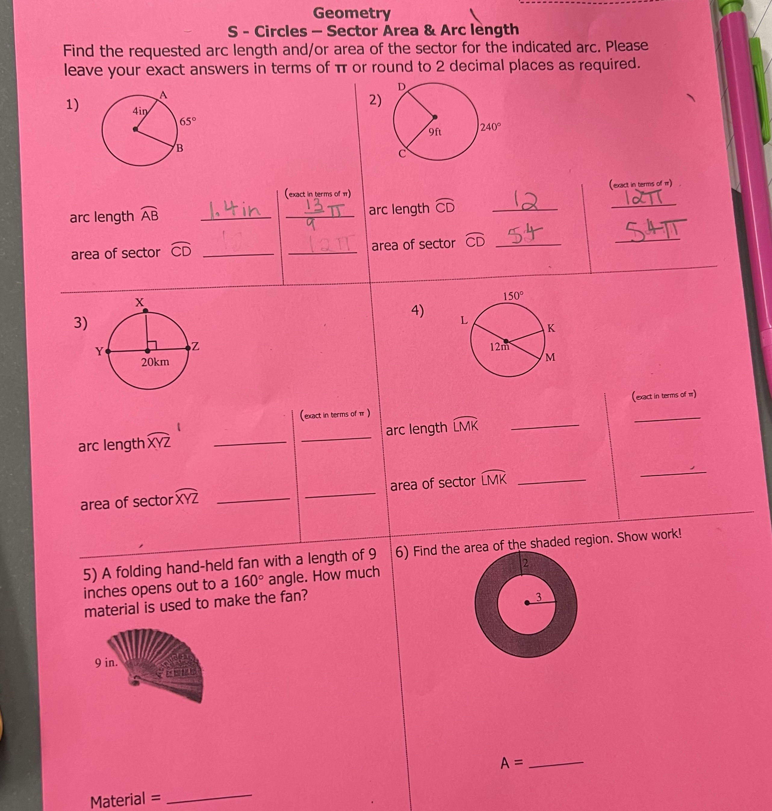 Need help with geometry answers quick. Read