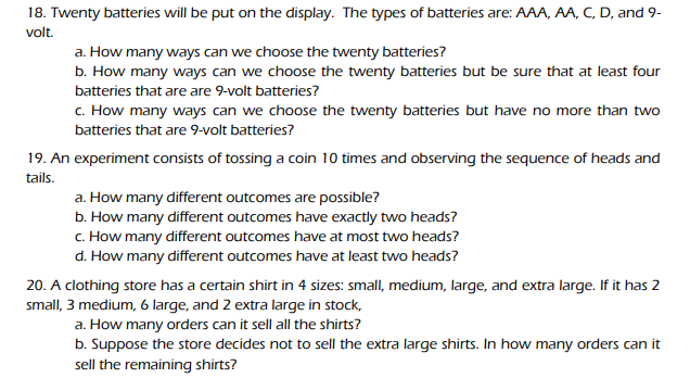 l3. Twenty batteries will be put on the display.