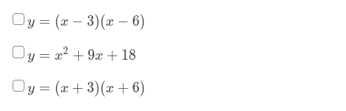 Question 7 (4 points) Listen Select the equations