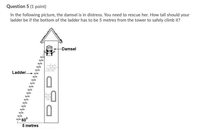 Question 1 {1 point] J Saved If an acute angle 9