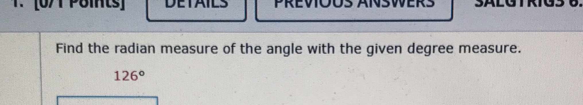 1. [0/ 1 Points] DETAILS PREVIOUS ANSWERS Find
