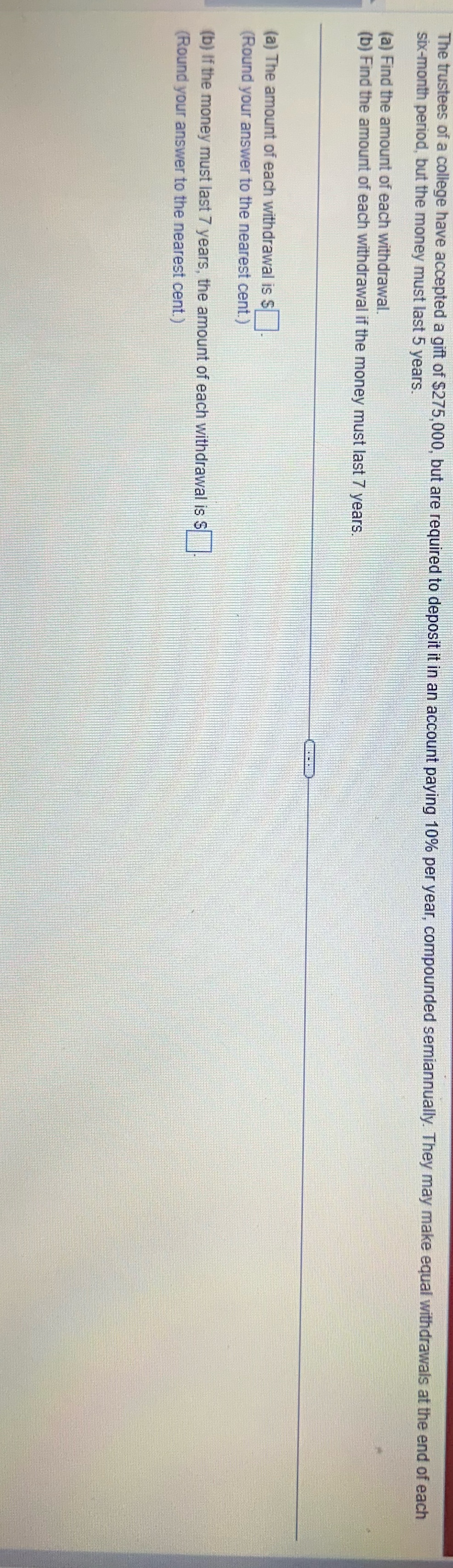 The trustees of a college have accepted a gift of