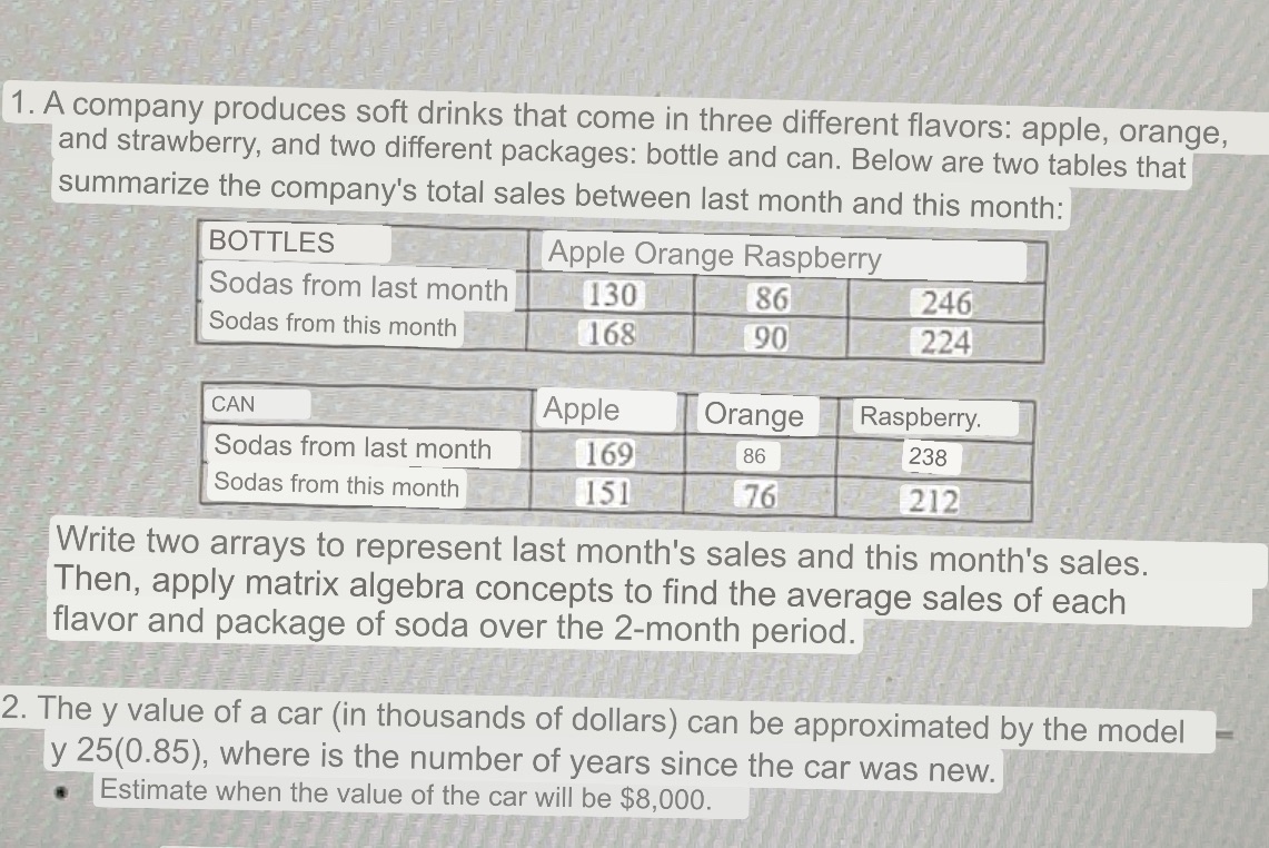 Please I need help to solve these exercises,