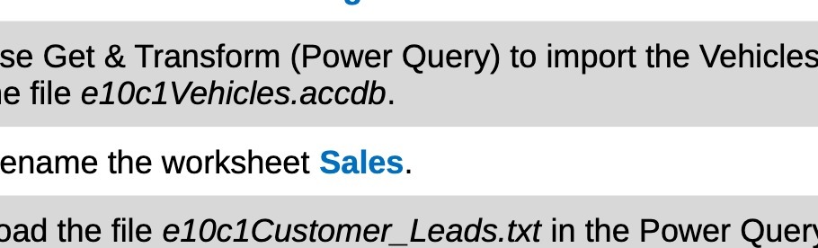 se Get & Transform (Power Query) to import the