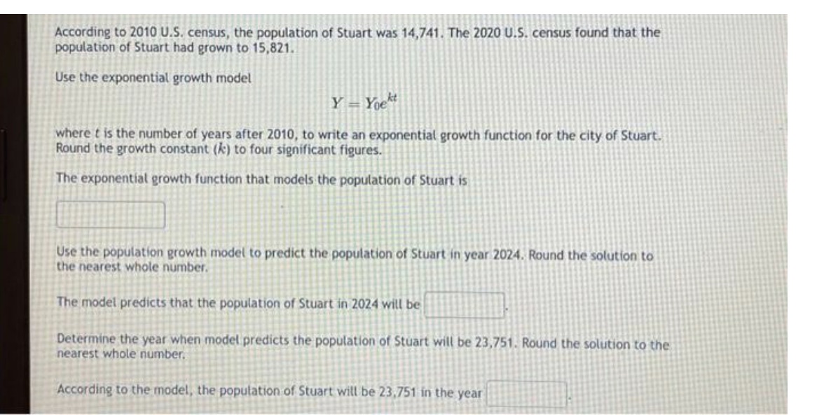 According to 2010 U.S. census, the population of