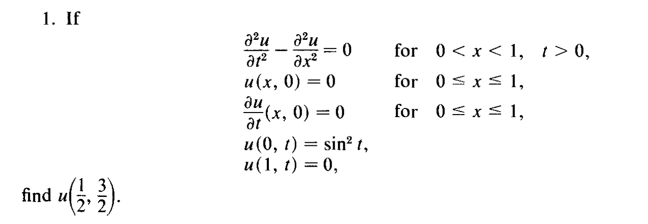 1. If azu azu at2 = 0 ax2 for 0 < x < 1, 1 style=