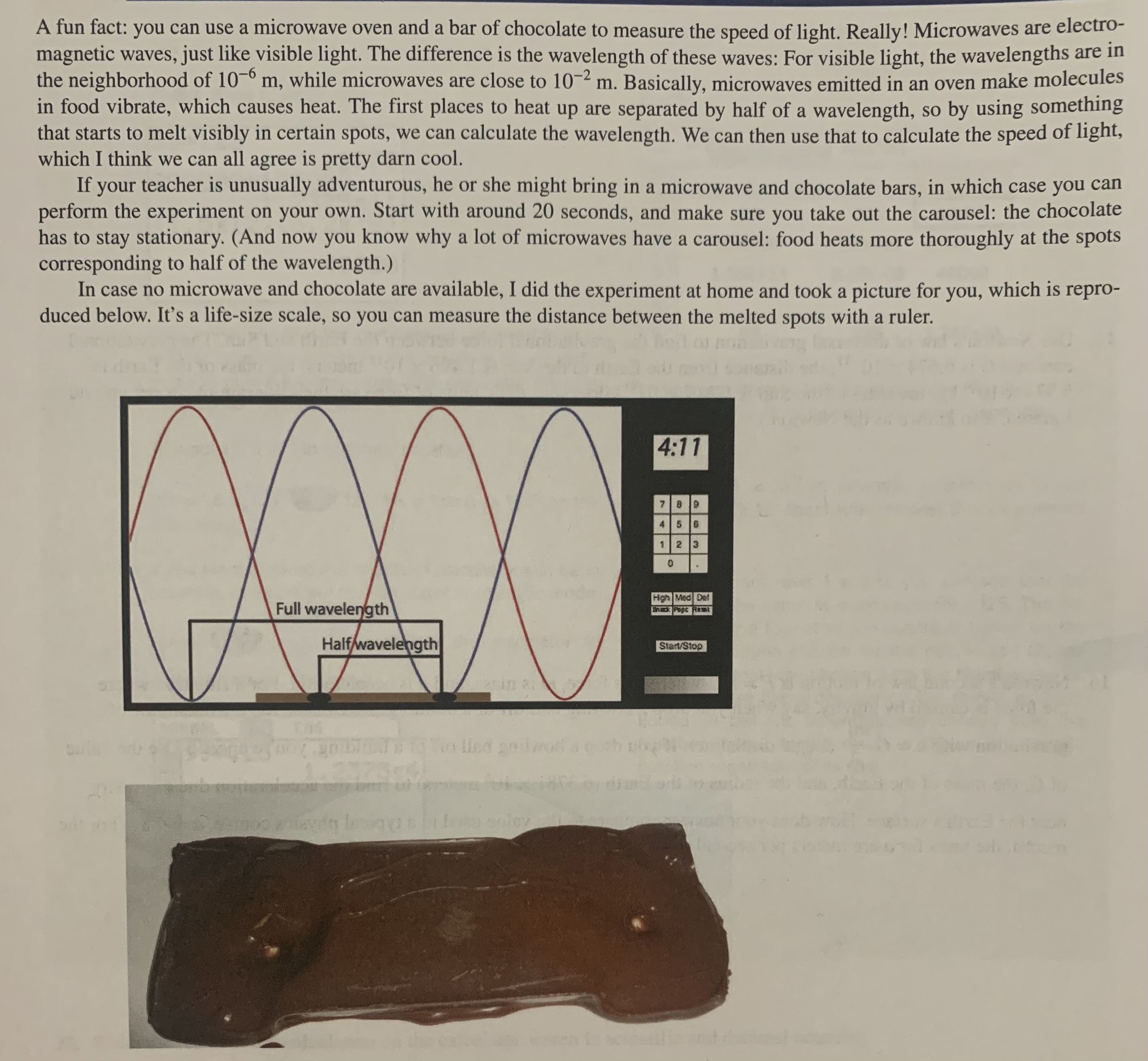 Hello so I'm working on a microwave / chocolate