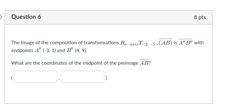 The Image of the composition of transformations