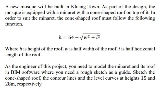 Please solve..Thank you? A new mosque will be