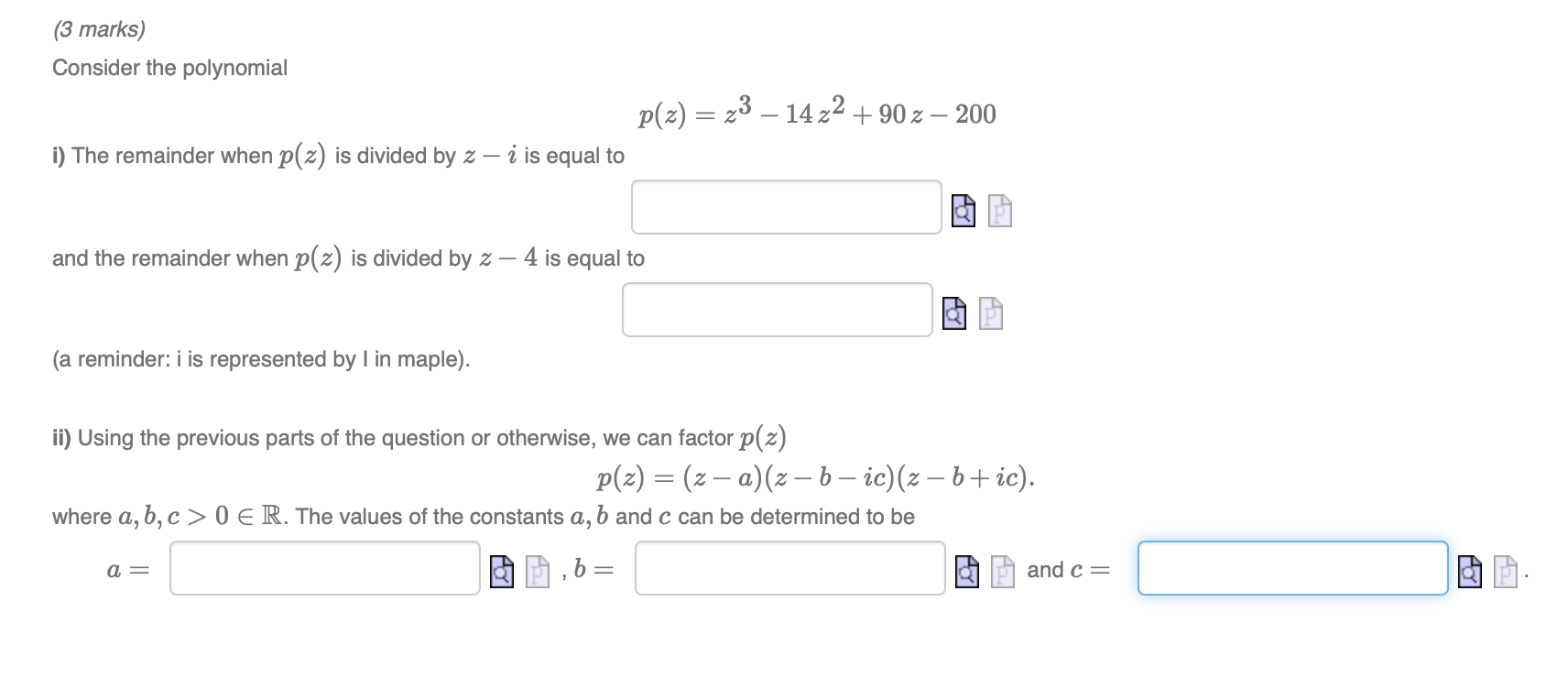 how to solve these two question? (3 marks)