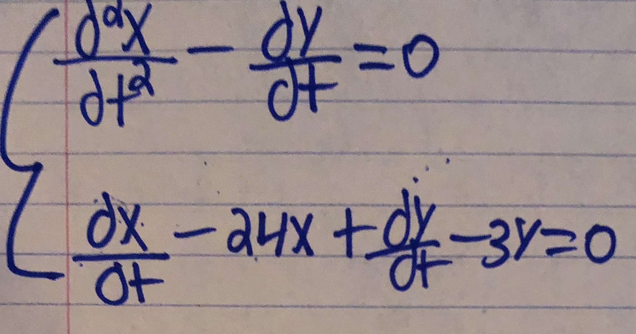 Please solve using systematic elimination please.