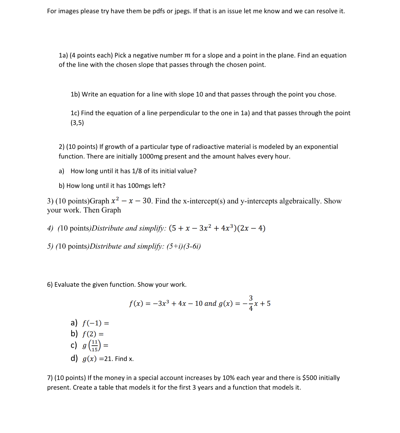 For images please try have them be pdfs or jpegs.