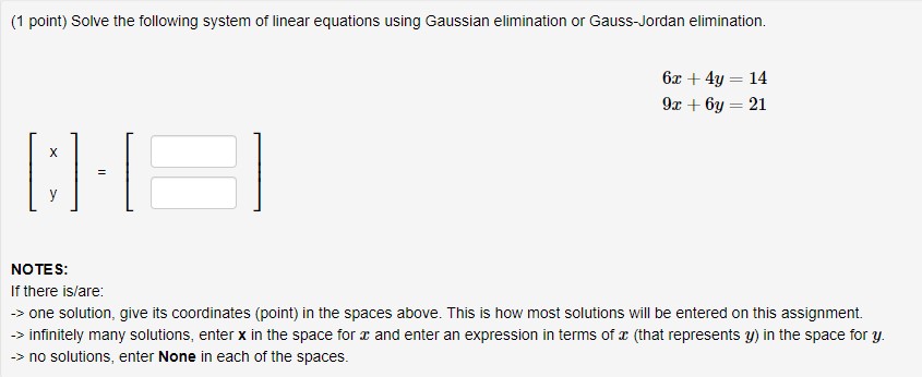 1) (1 point) FOR EACH PROBLEM ON THIS ASSIGNMENT,
